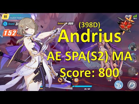 HI3 Abyss Superstring Dimension Redlotus (398D) - AE SPA(s2) MA vs Andrius - Weather Counter (800)