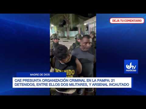 CAE PRESUNTA ORGANIZACIÓN CRIMINAL EN LA PAMPA: 21 DETENIDOS ENTRE ELLOS DOS MILITARES