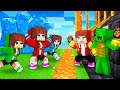 JJ S WATER Girls Vs FIRE Security House Maizen Minecraft Animation