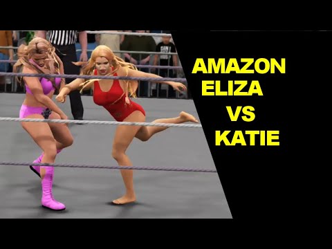 WWE 2K17 Amazon Eliza vs Katie - No Holds Barred