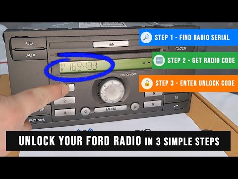 How to unlock Ford radio - 6000 CD Radio - Ford Radio Code - Any Model