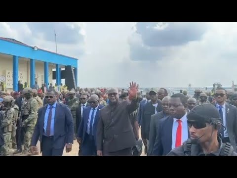 EN DIRECT DE L'AÉROPORT DE KANANGA L'ARRIVÉE DU CHEF DE L'ÉTAT FÉLIX TSHISEKEDI