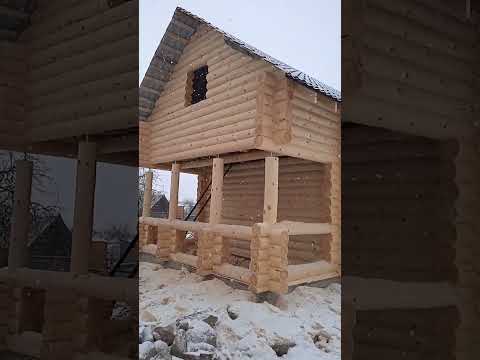 фото деревянный дом 5,5х9,5 м., сруб 0