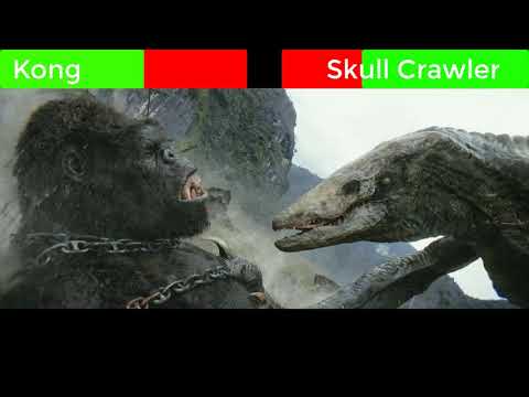 King Kong Vs Skullcrawler With HealthBars