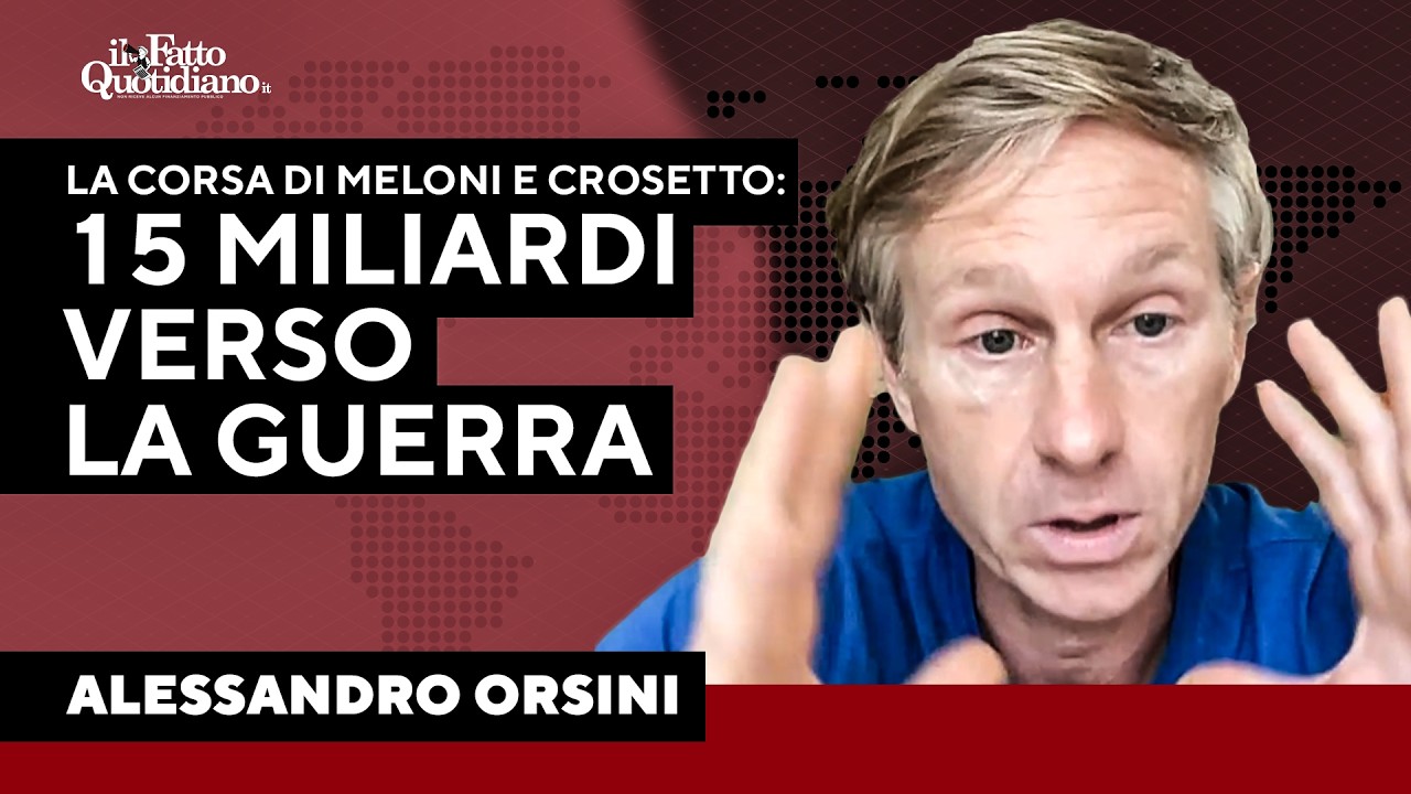 Orsini attacca il piano di riarmo: “Spendono per le armi invece che per scuole e asili”