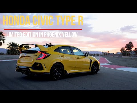 Honda Civic Type R 2021 Limited Edition in Phoenix Yellow. This last Run before the 11th Gen....