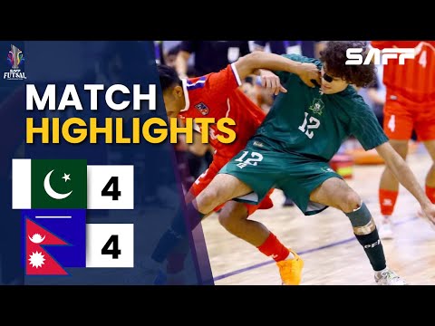 Pakistan vs Nepal Futsal Highlights | 4–4 Draw | SAFF Futsal Championship