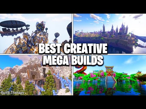 5 BEST Creative MEGA BUILDS in Minecraft (Best Mega Builds)