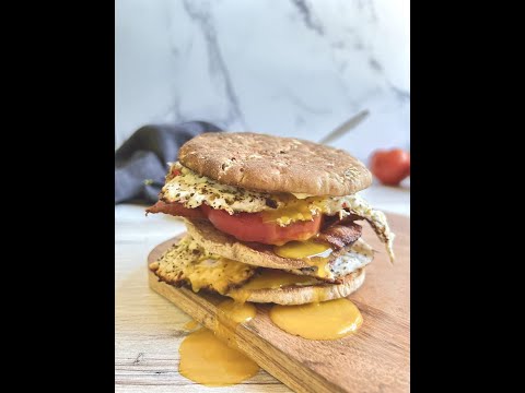 Crispy Feta Fried Eggs Sandwich