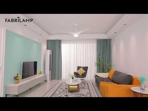 Vídeo de Ventilador de Techo con Luz LED CANEA 24W DC 6 Velocidades Control Remoto Fabrilamp