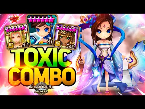 TOXIC COMBO with Mihyang+Gany+Hathor - Summoners War