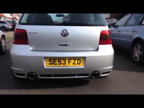 Volkswagen Golf R32 Custom Powerflow Exhaust Sound and Take