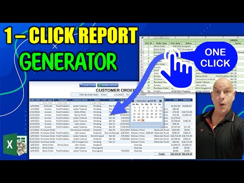 How To Create A Dynamic Report In Excel From Any Table In ONE CLICK FREE DOWNLOAD