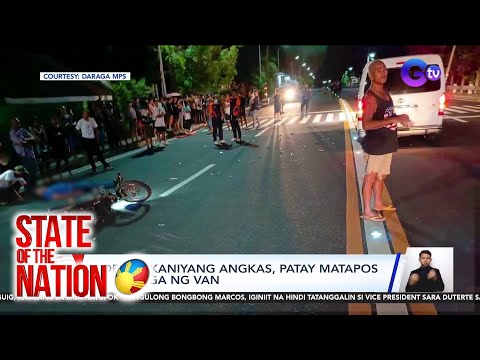 Rider at kaniyang angkas, patay matapos mabangga ng van SONA