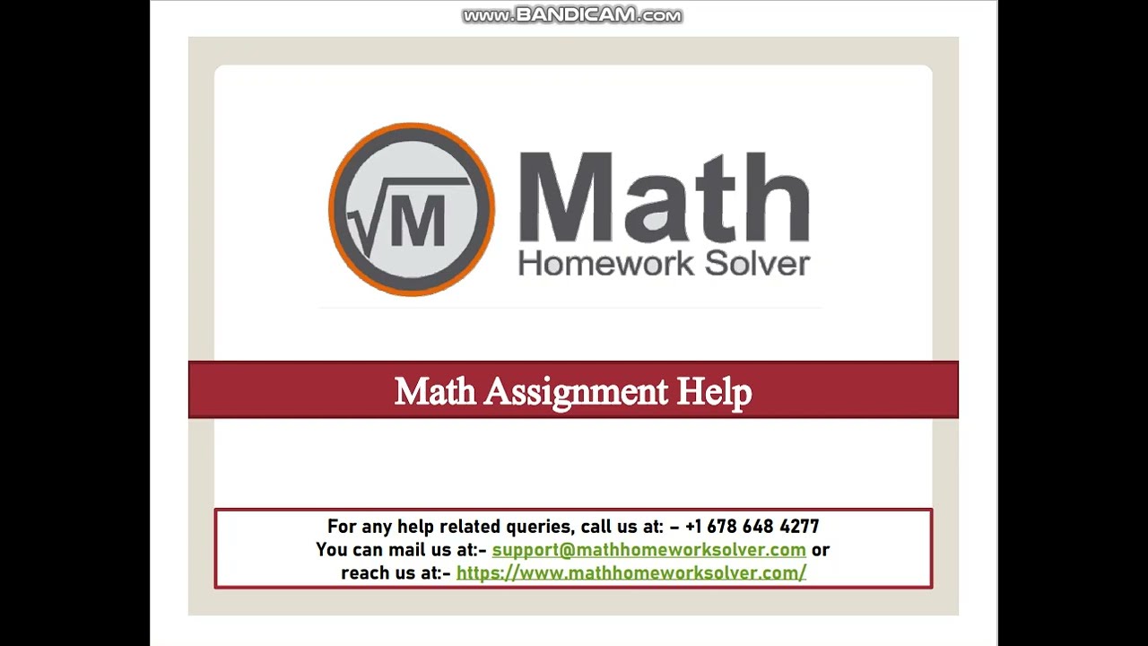 Math Assignment Help