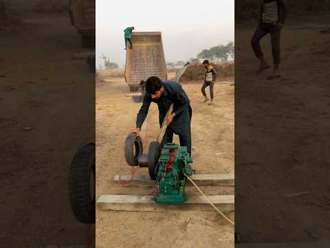 new mini rocket tyre engine starting diesel 😱😱😱