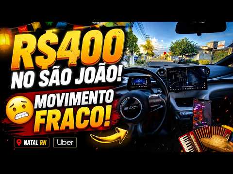 🚨 FIZ R$400 NO SÃO JOÃO DE NATAL/RN… MAS A FESTA ESTÁ FRACA! 😳#natalrn #automobile #uber #byd #viral