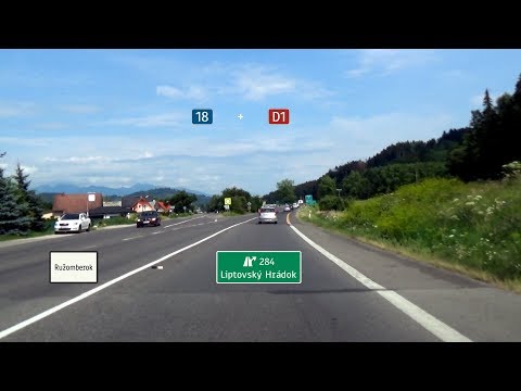 🇸🇰 I/18 + D1: Ružomberok - Liptovský Hrádok (3x)