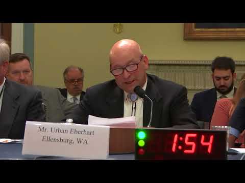 Urban Eberhart Testifies on Bill to Streamline Water Projects