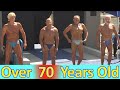 Bodybuilding Men Over 70 Years Old Compete