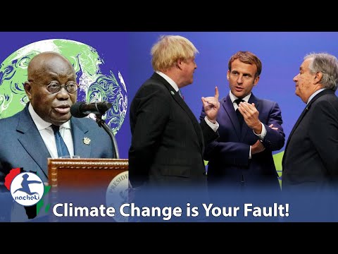 , title : 'Ghana President Shames All Western Countries by Arguing Climate Change is All Their Faults at COP26'