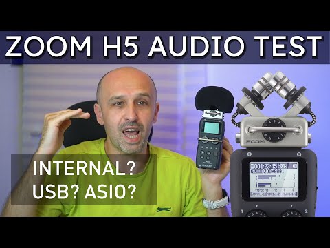 Internal AUDIO Recording or USB? Zoom H5 XY capsule Audio Quality Test -  ASIO and MME drivers