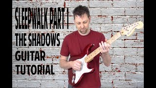 Sleepwalk Shadows Guitar Tutorial Part 1- with Ken Mercer + Free BT