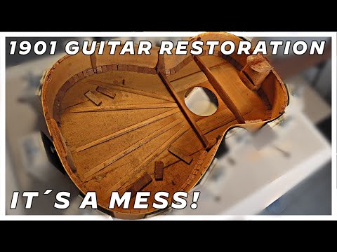 120 Years Old Guitar Restoration - (II) - Anjuda Guitars Nº15