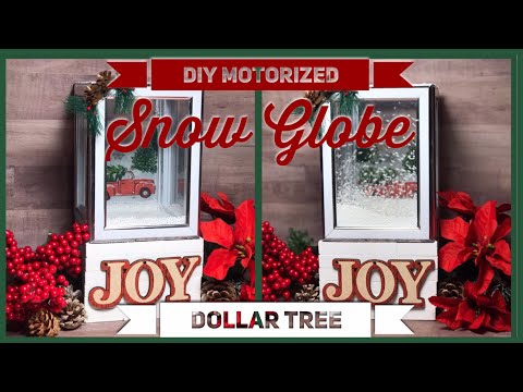 DIY Christmas Motorized Blowing Snow Globe - Red Truck ...