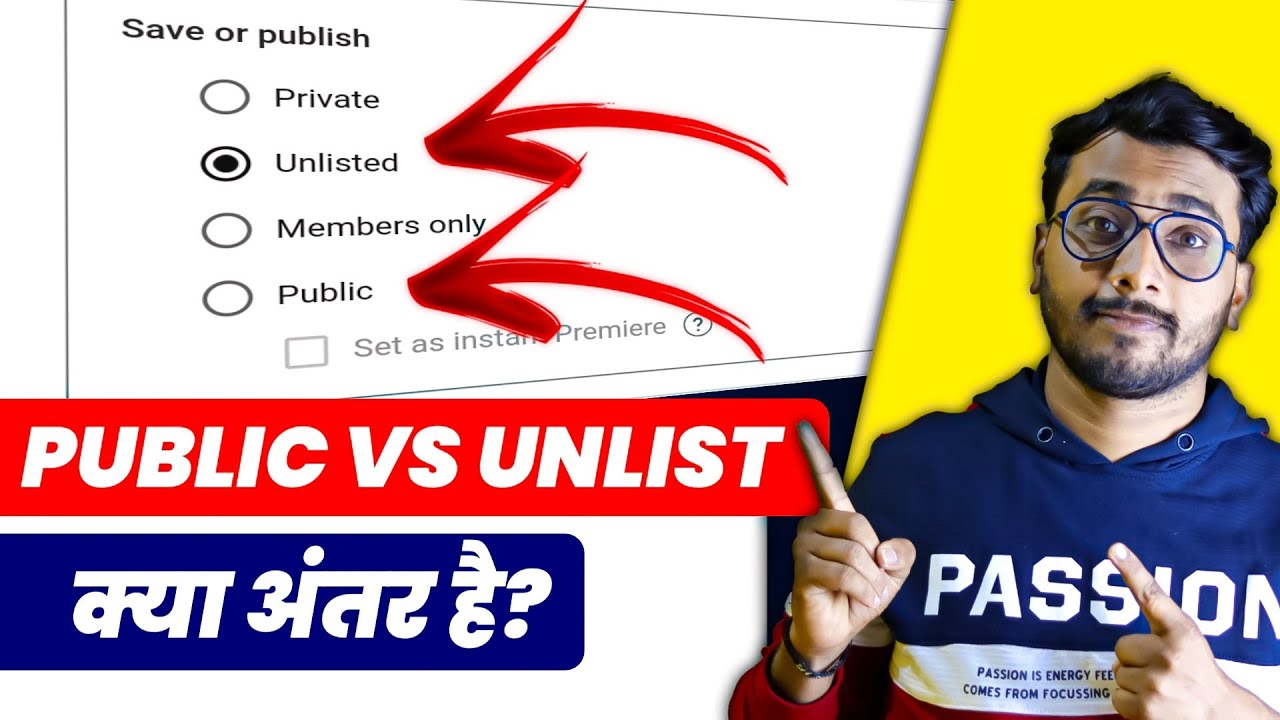 What is The Difference Between Public and Unlisted on Youtube | Youtube Video Upload Tips