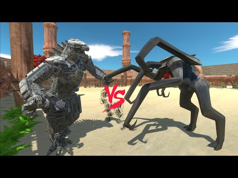 MUTO FEMALE VS MECHAGODZILLA 2021 WHO WILL WIN AT THE ARENA - Animal Revolt Battle Simulator