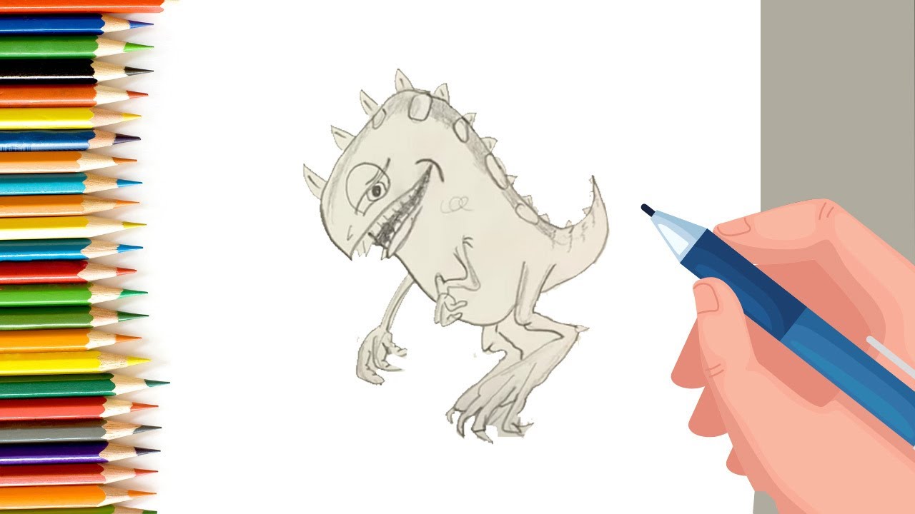 How to draw funny monster #shorts