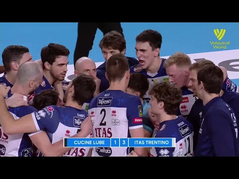 Cucine Lube Civitanova vs. Itas Trentino - FIVB - SuperLega - Match Highlights
