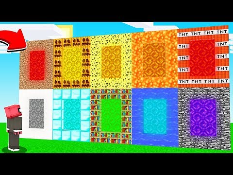 1 TL PORTAL VS  10.000 TL PORTAL! 😱 - Minecraft