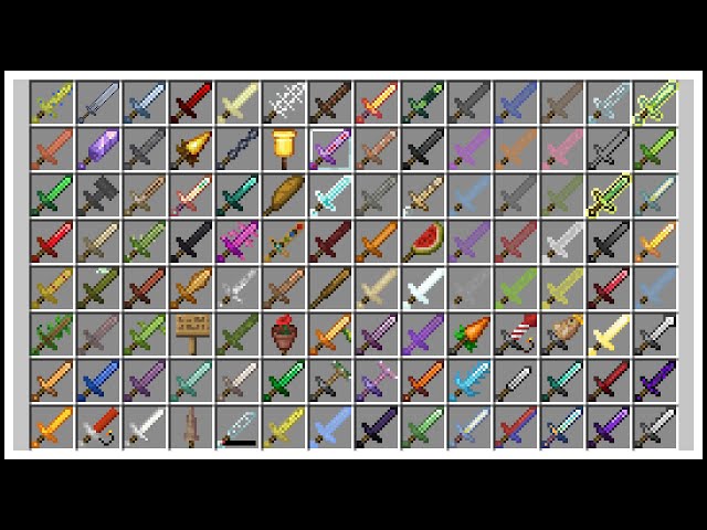 Kit 20 Espadas Minecraft Jogo de Blocos de almofadinha