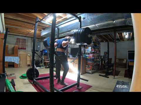 Juggernaut AI - Mock meet (495lbs. squat)