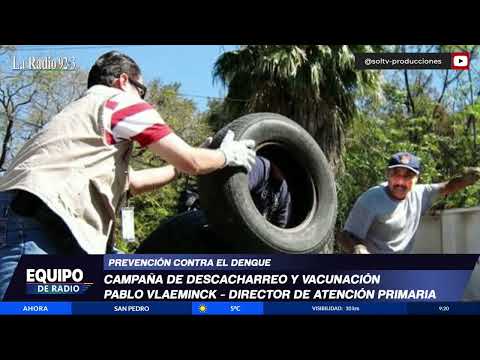 Campaña de descacharreo para prevención de dengue