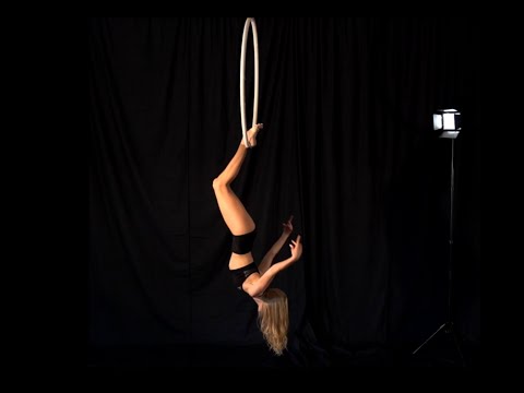 Aerial Hoop by Valerie Miachina. Aerialist Promotion. Aerial ring. Torn