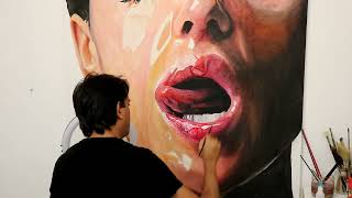 Monica Bellucci honey on face