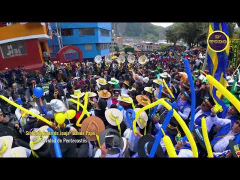 Sinfonía Junín de Jauja "Banda Papá" en la festividad de Pentecostés Huancavelica 2026