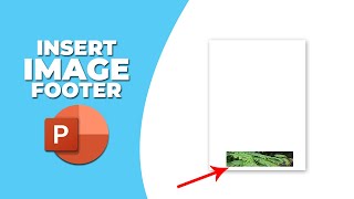 How to insert image in PowerPoint footer