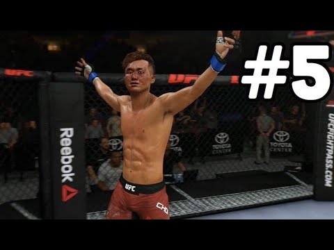 UFC 3 Featherweight Career Mode Walkthrough Part 5 - FIRST LOSS! (Lets Play Commentary)