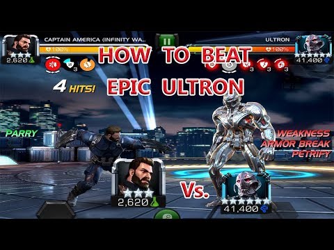 HOW TO BEAT ULTRON (EPIC NICK FURY  RECON INITIATIVE ) 3 STAR CAIW VS EPIC ULTRON MCOC