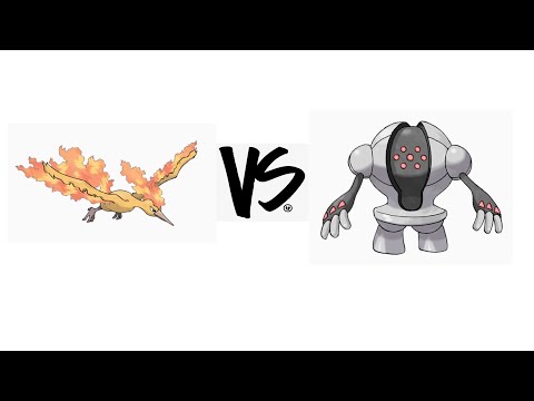 Flame Pokemon VS Iron Pokemon (Moltres VS Registeel) Pixelmon Reforged