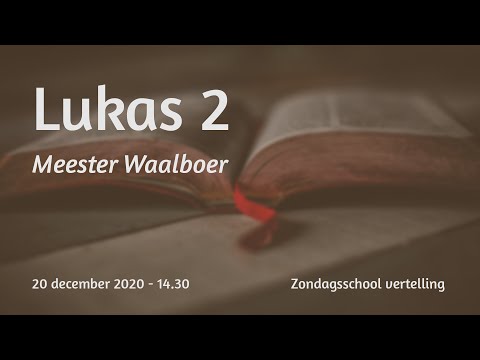 Zondagsschoolmiddag met vertelling door meester Waalboer