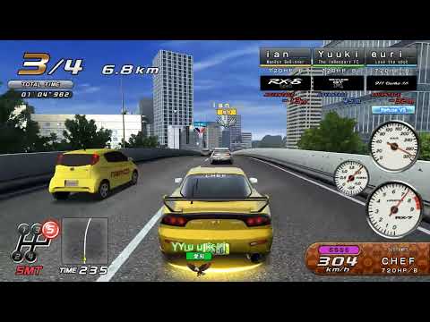 Mazda RX-7 (FD) - Shibuya/Shinjuku Line Ghost Battle [Wangan Midnight Maximum Tune 6]湾岸マキシ6