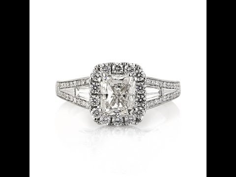 2.01ct Radiant Cut Diamond Engagement Anniversary Ring-Mark Broumand