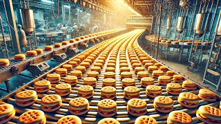 How Smuckers Uncrustables Are Made | Peanut Butter And Jelly Mega Factory