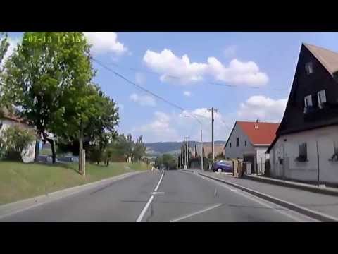 CZ: Nýrsko Plzeňský Kraj Czech Republic Ortsdurchfahrt Richtung Klatovy Juli 2013