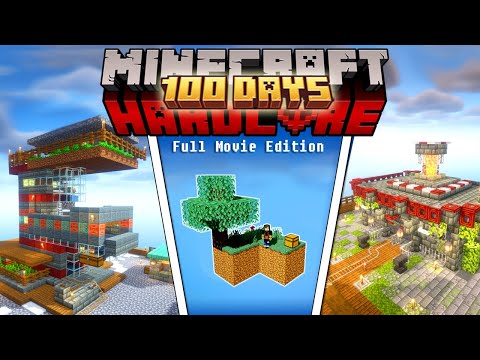 My CRAZY 100 Days Skyblock Minecraft Movie